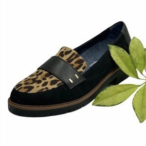 DR SCHOLL'S Grow Up Leopard & Black Loafer
